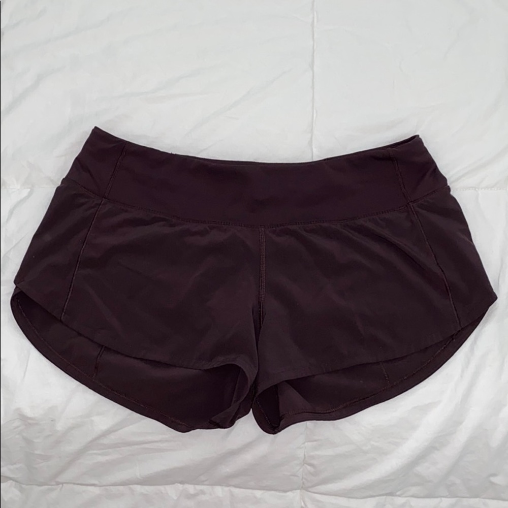 Purple Lululemon shorts